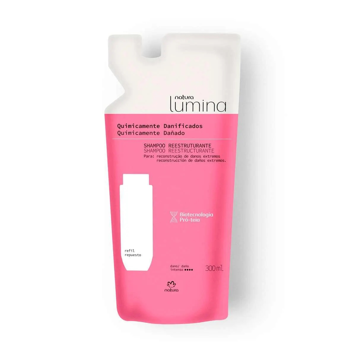Repuesto Shampoo reestructurante 300ml Lumina