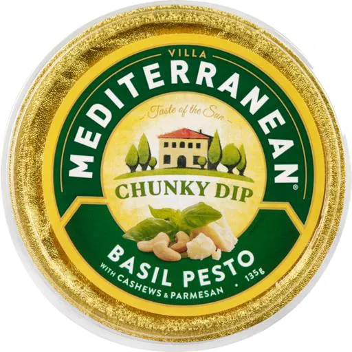 Mediterranean Dip Chunky Basil Pesto 135g