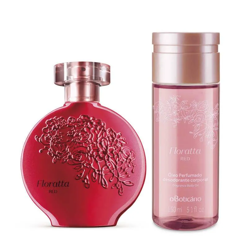 Combo Floratta Red: Desodorante Colônia + Óleo Perfumado Corporal