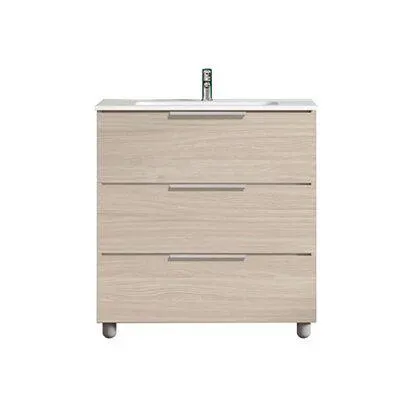 Mobile Chloe con 3 cassetti olmo rousseau 79,5x79x45,5 cm