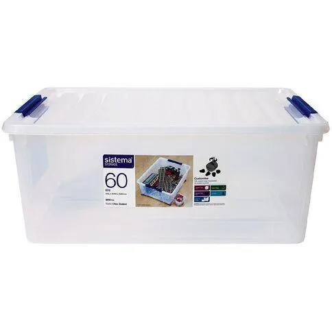 Sistema Storage Organiser Clear 60L