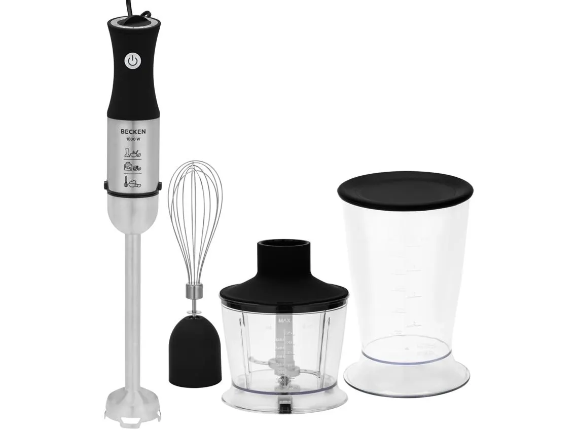 Varinha Mágica + Acessórios BECKEN BHB3525 (1000 W - Preto e Inox)