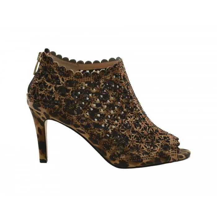 J Renee Hh Rhinestone Leopard Bootie