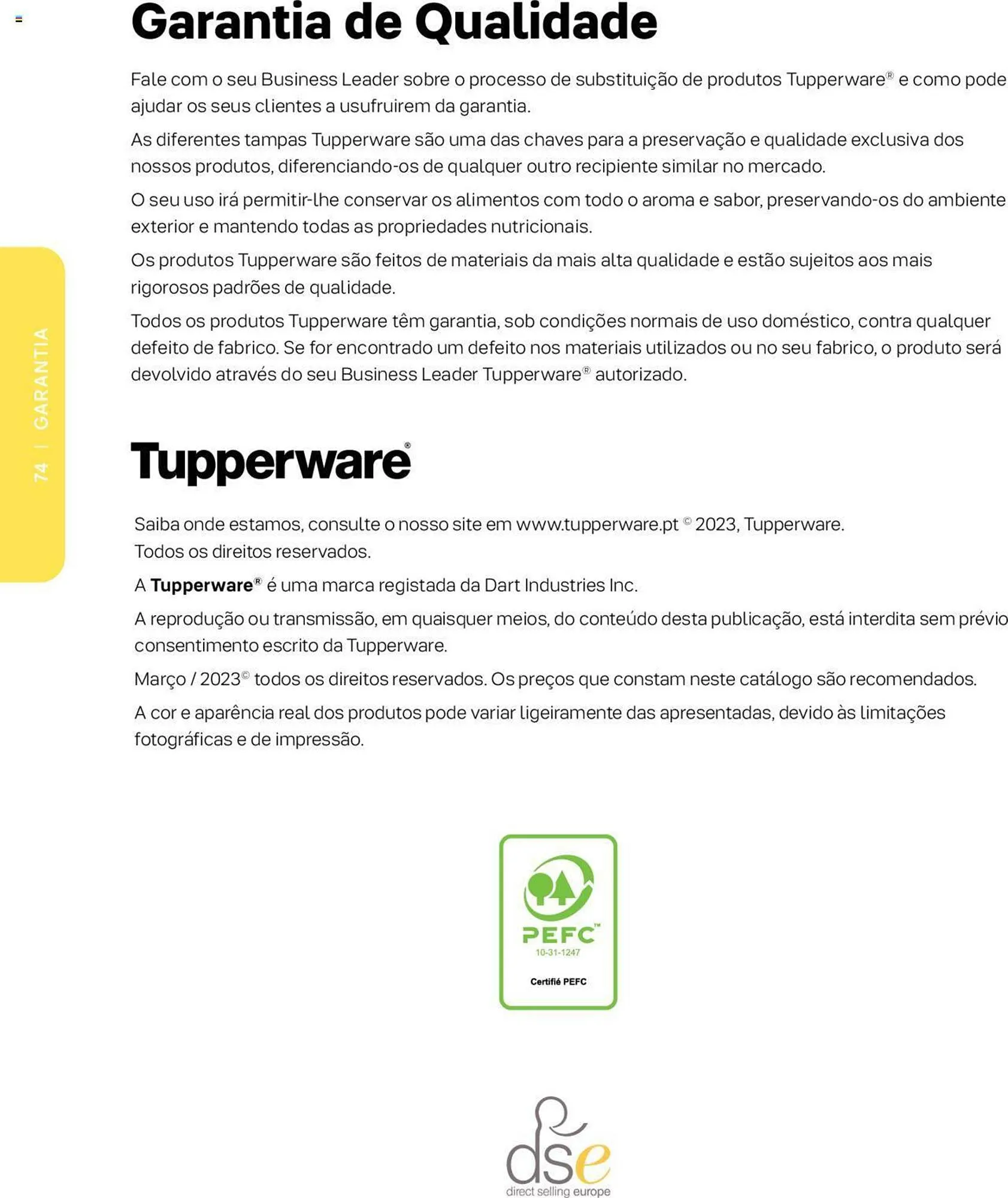 Folheto Folheto Tupperware de 7 de março até 31 de agosto 2023 - Pagina 74