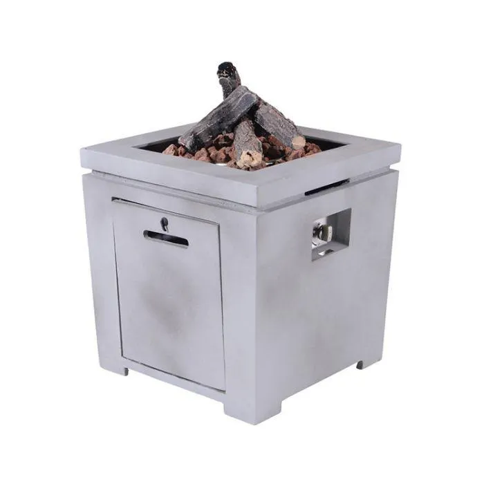 Cozy Living Lisboa gas vuurtafel 60x60 cm - grijs