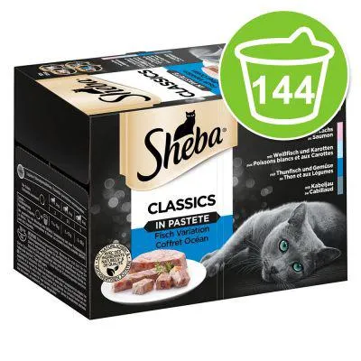 Sheba Multireceita em terrinas 144 x 85 g comida húmida para gatos