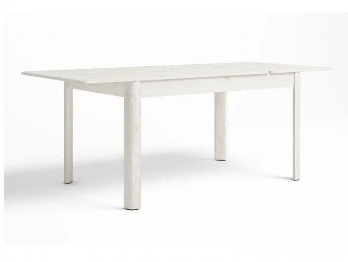 Mesa de comedor extensible color blanco polar