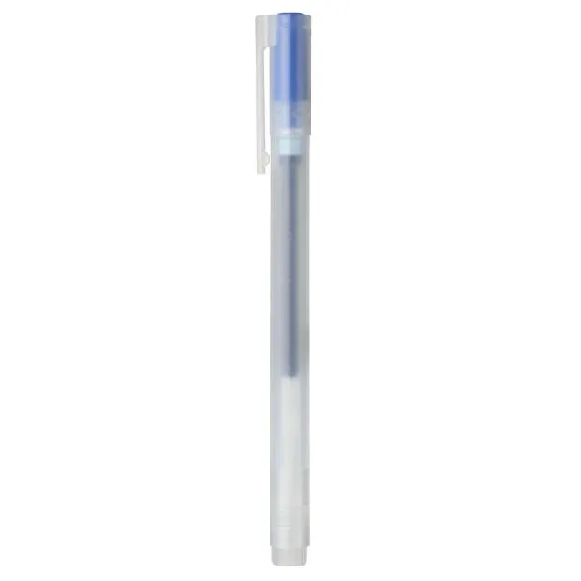 Gel Ink Cap Type Ballpoint Pen, 0.38 mm, Blue
