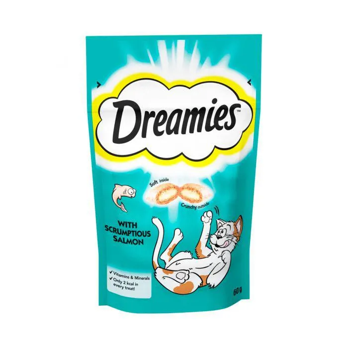 Dreamies Cat Treats With Salmon 60g