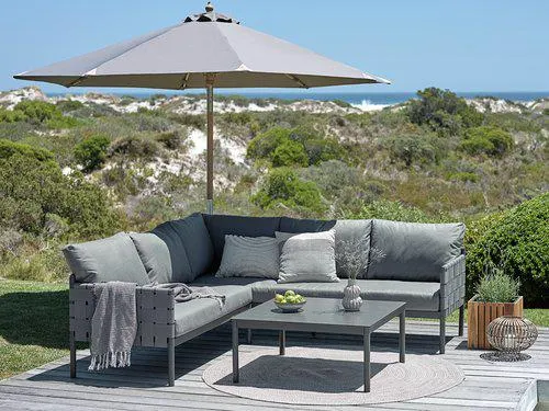 Set lounge IANO 5 posti grigio