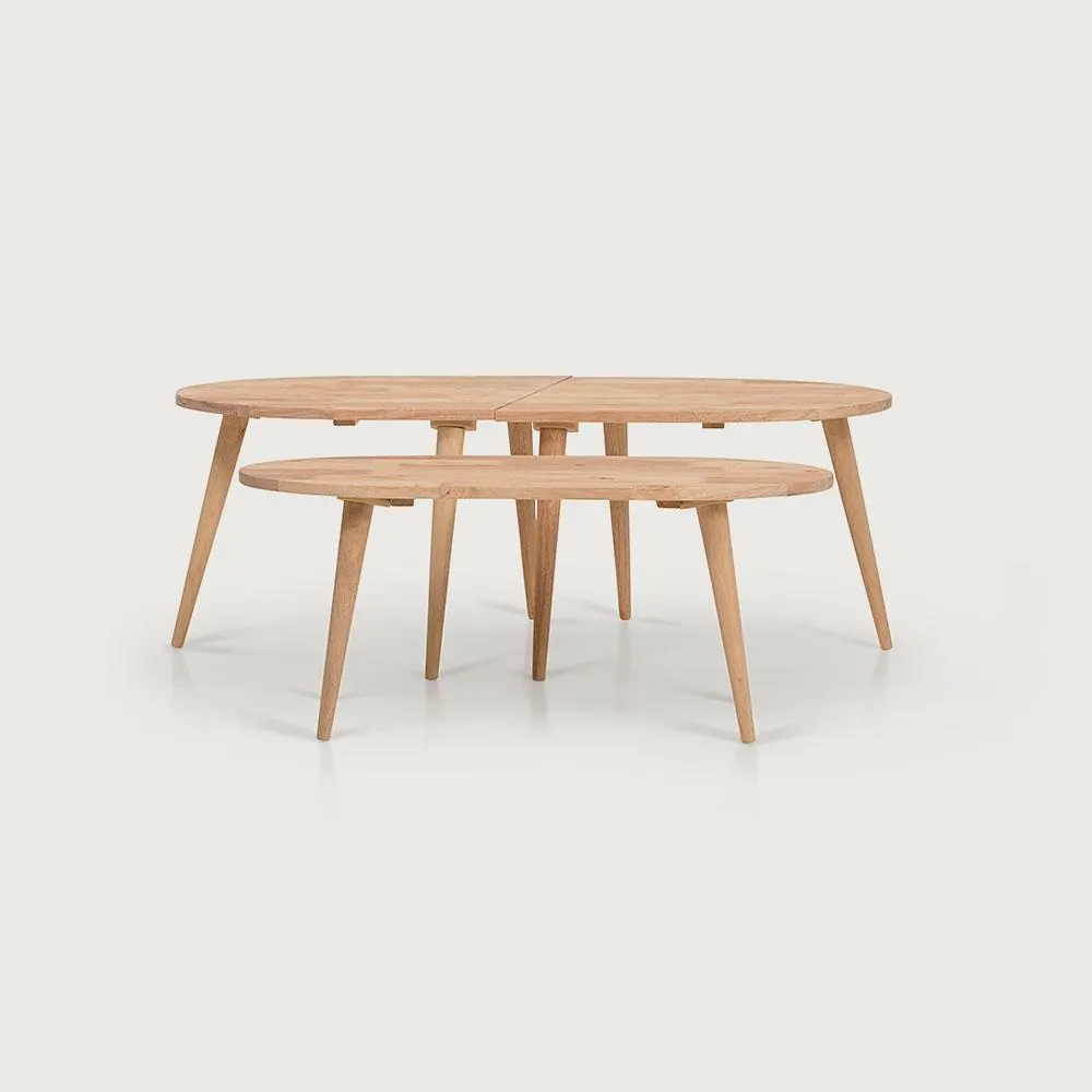 Woodwall Nest Coffee Tables, Light