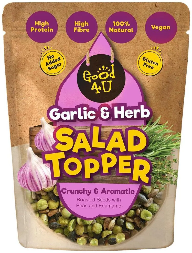 Salad topper paahdetut siemenet valkosipuli & yrtit 125g