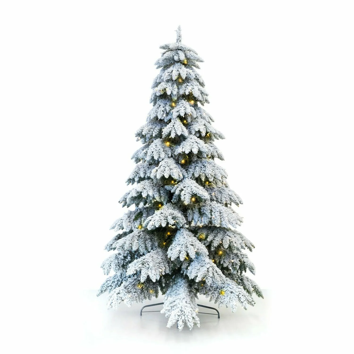 Albero di Natale Acero Innevato con 700 led h230 cm