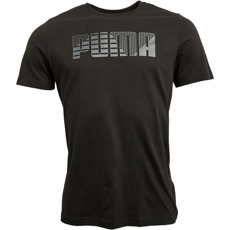 Puma Mens Sportstyle Logo Tee Black