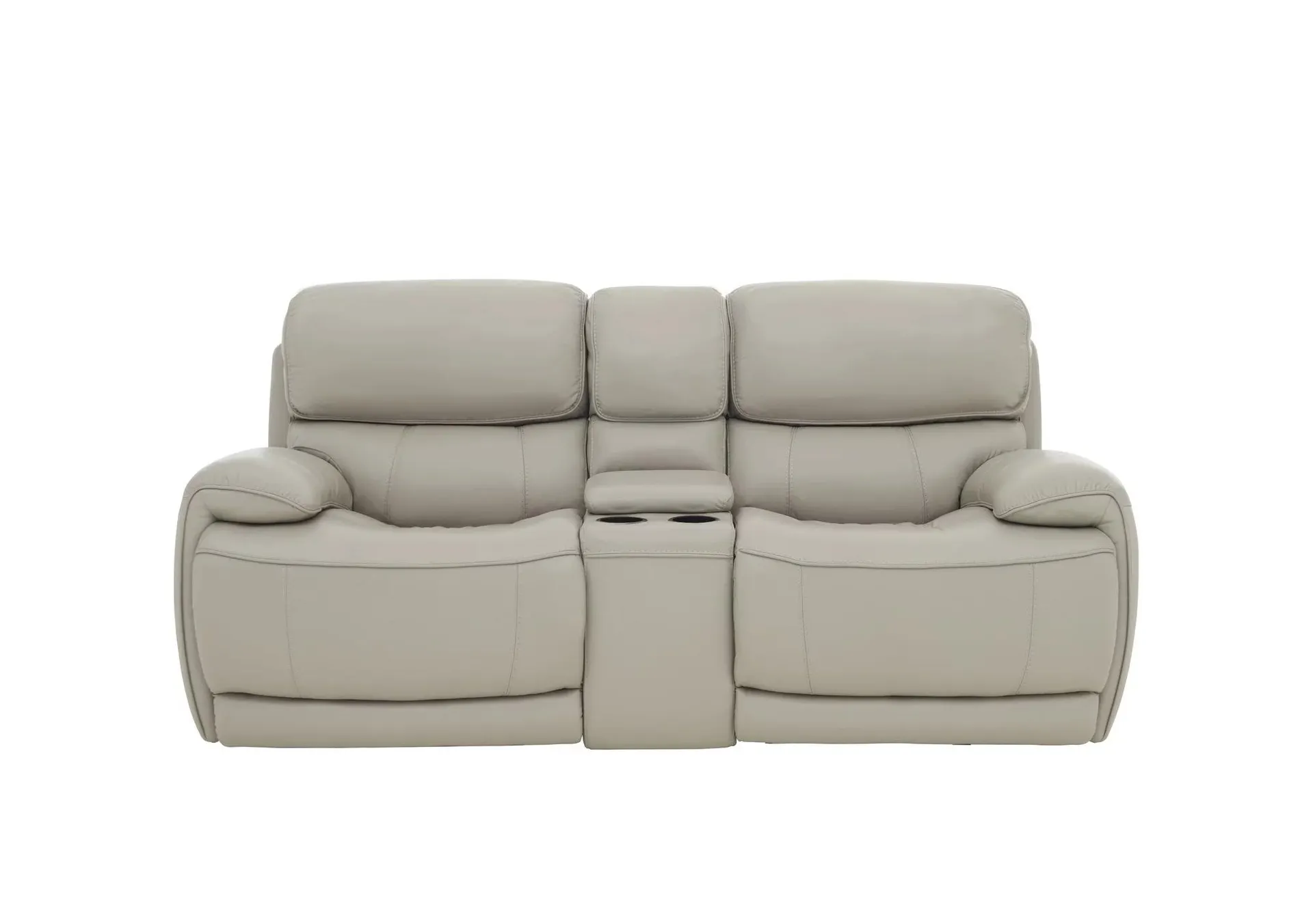 Relax Station Rocco 2 Seater Leather Power Rocker Sofa with Cupholders and Power Headrests