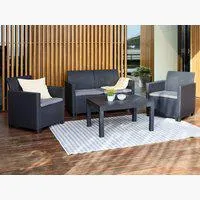 Set lounge MOLDE 4 posti grigio