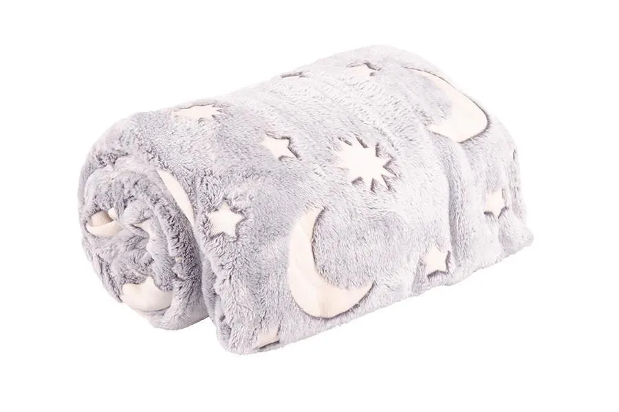 Deka mikroflanel Půlměsíc 150 x 200 cm se svítícím efektem