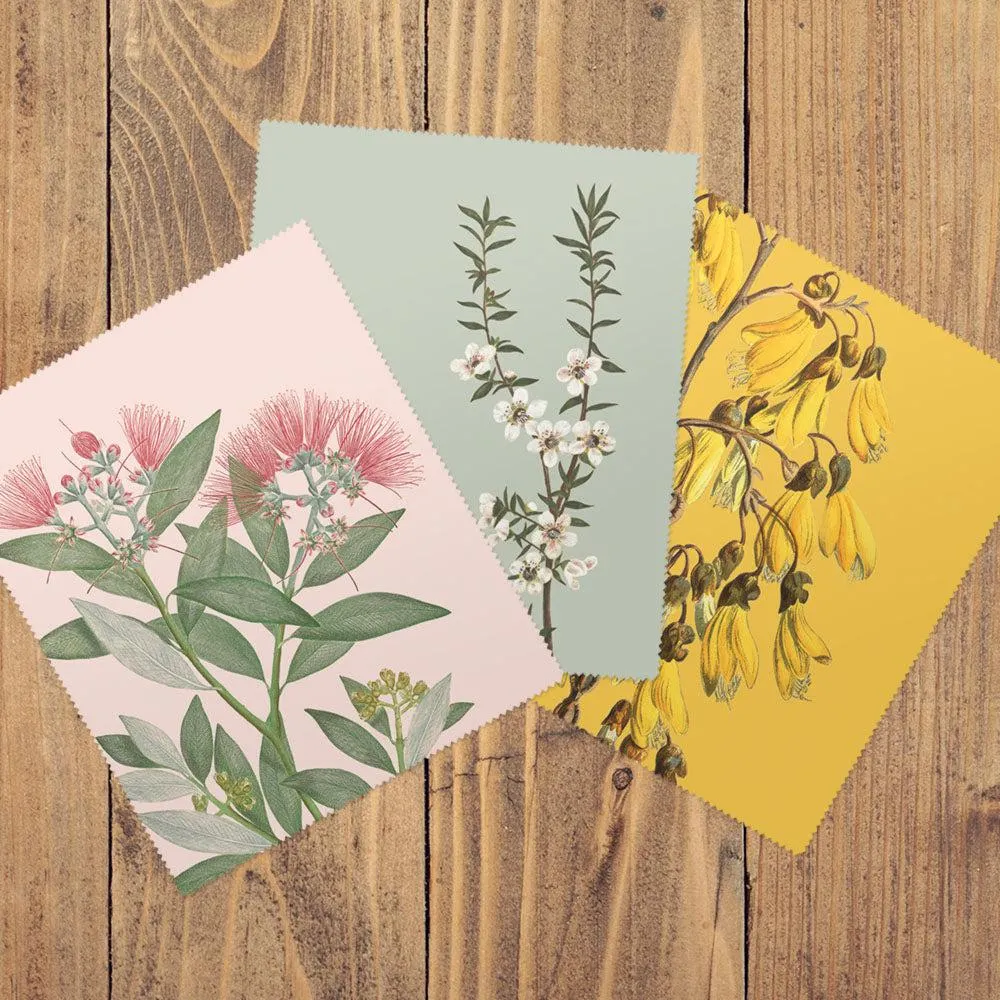 Set of 3 Vintage Botanical Collection Lens Cloths