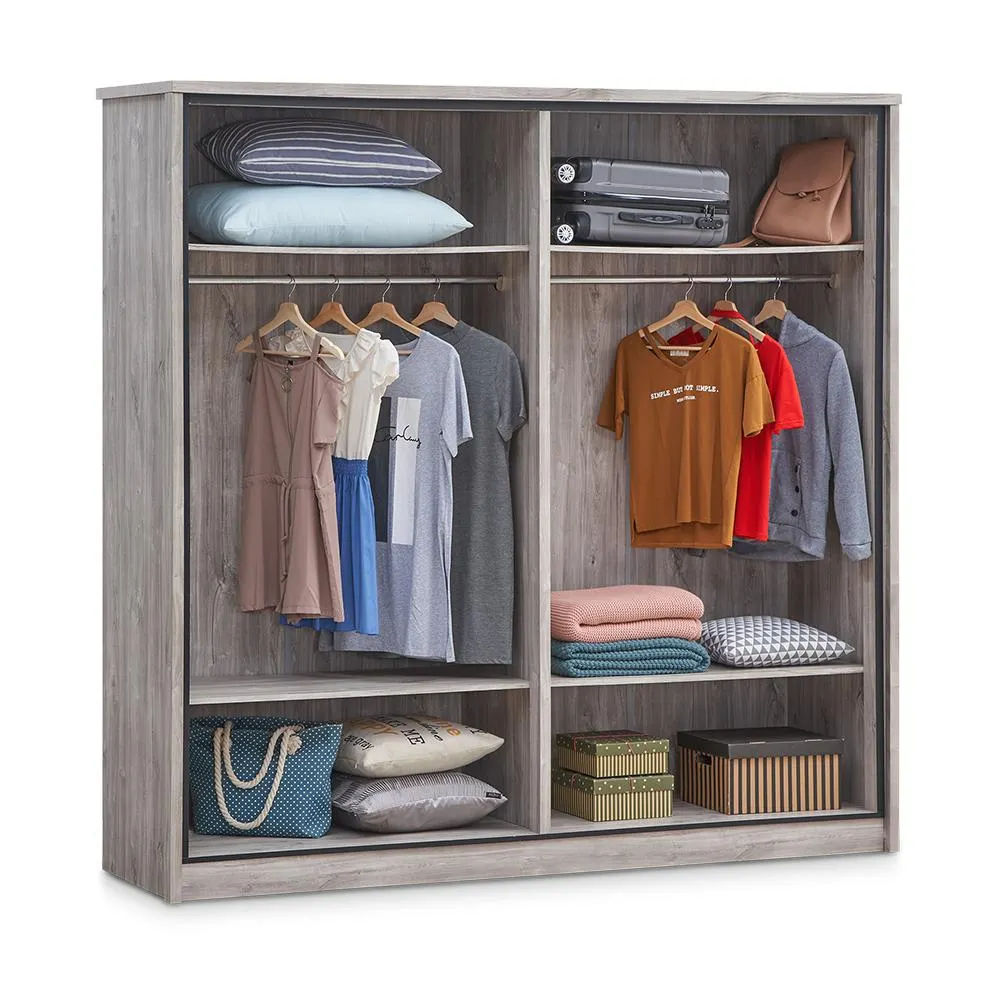 Kleerkast CANETTI New Grey Oak 4D