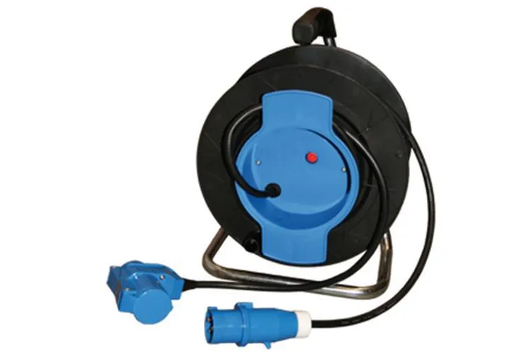 Haba haspel CEE verlengkabel haakse koppeling 40m