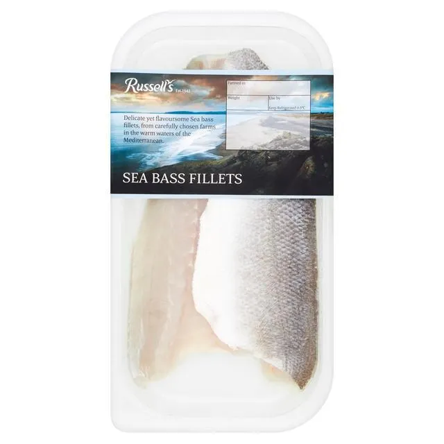 Russell's 2 Seabass Fillets 170g