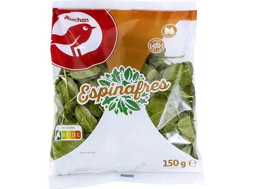 espinafres folha baby auchan 150 g