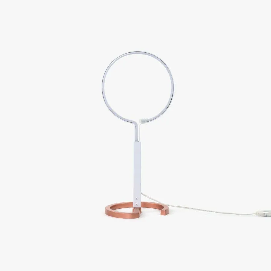 Candeeiro de mesa círculo LED