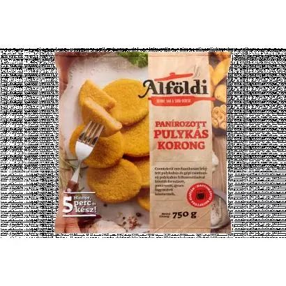 Alföldi Quick-Frozen Breaded Turkey 750 g