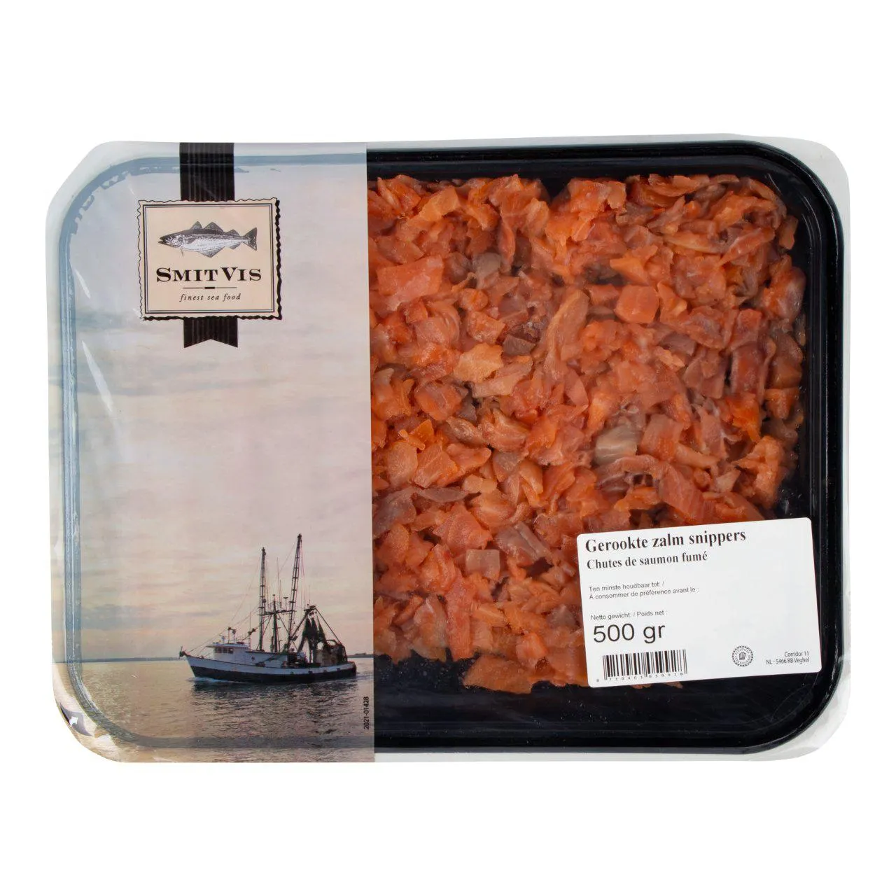 Zalmsnippers gerookt