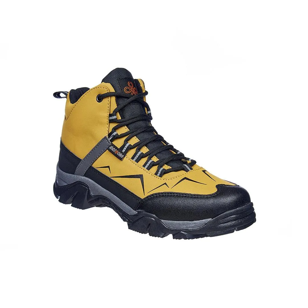 Botines Para Hombre Tipo Piel Mostaza Urbanos Outdoor