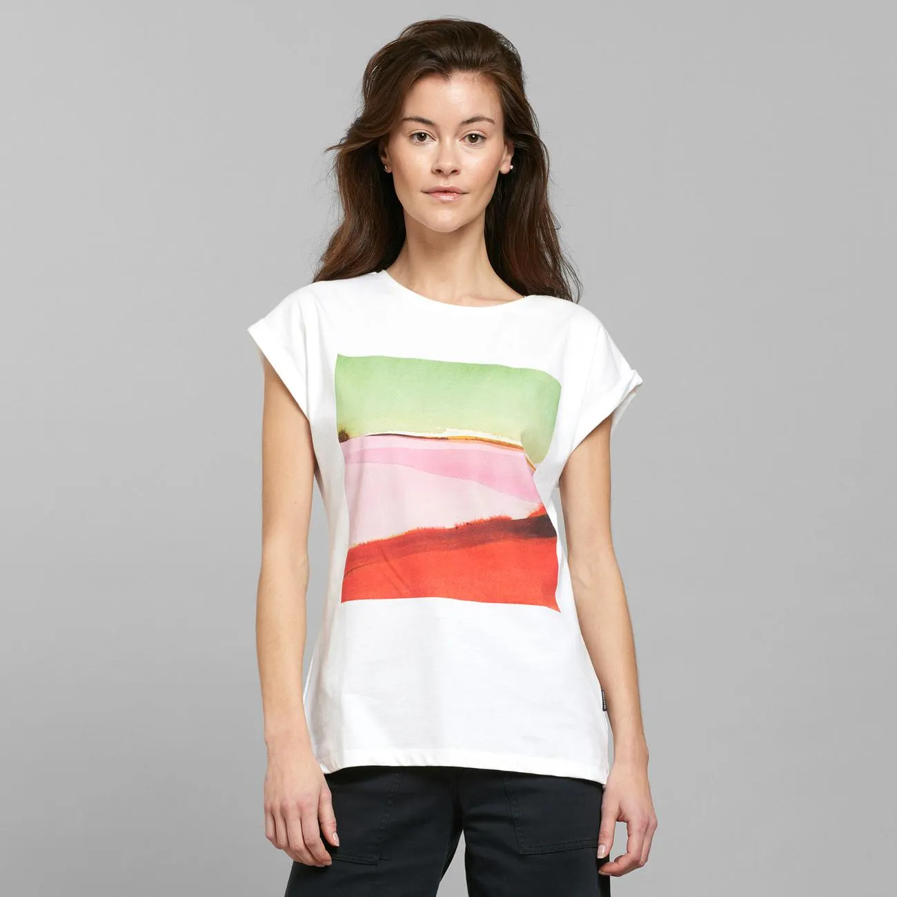 T-shirt Visby Landscape White