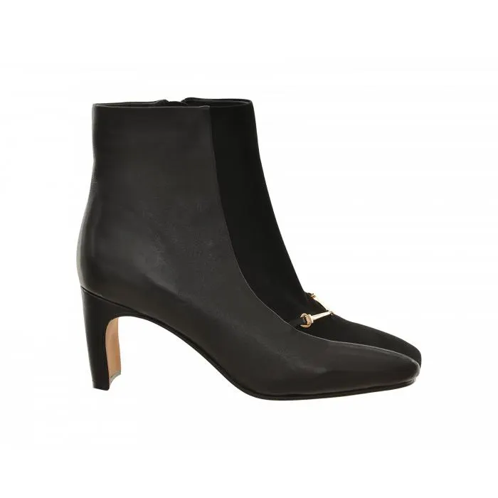 Saffron Browne Mh Lthr/suede Bootie With Metal Trim