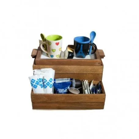 MOTTINOX - KIT PORTA CIALDE LEGNO NOCE