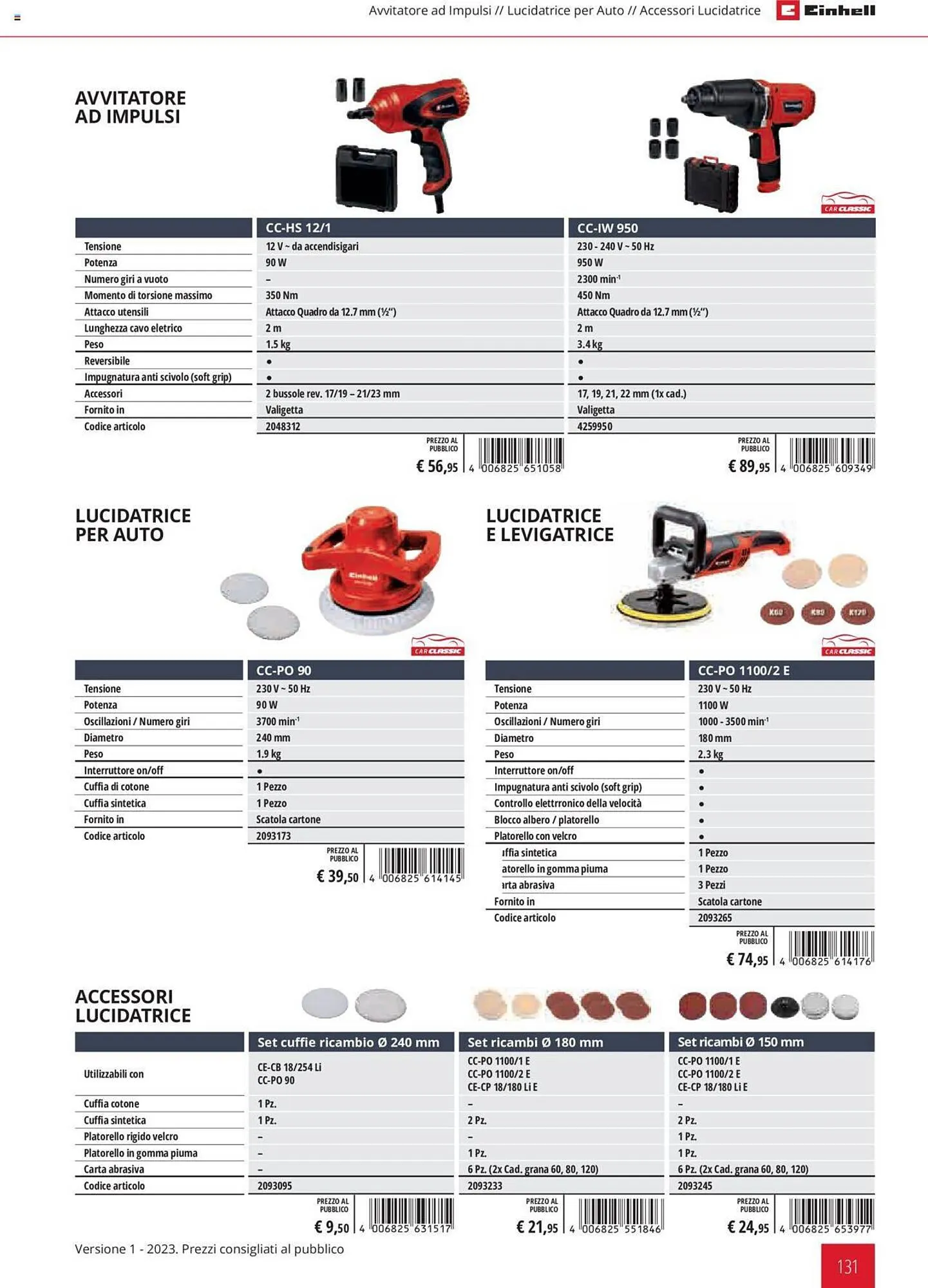 Volantino Einhell da 1 febbraio a 31 dicembre di 2023 - Pagina del volantino 131