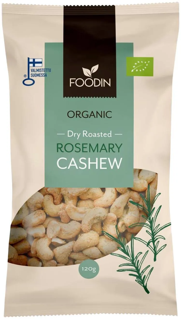 Foodin Rosmariini Cashew, luomu 120g