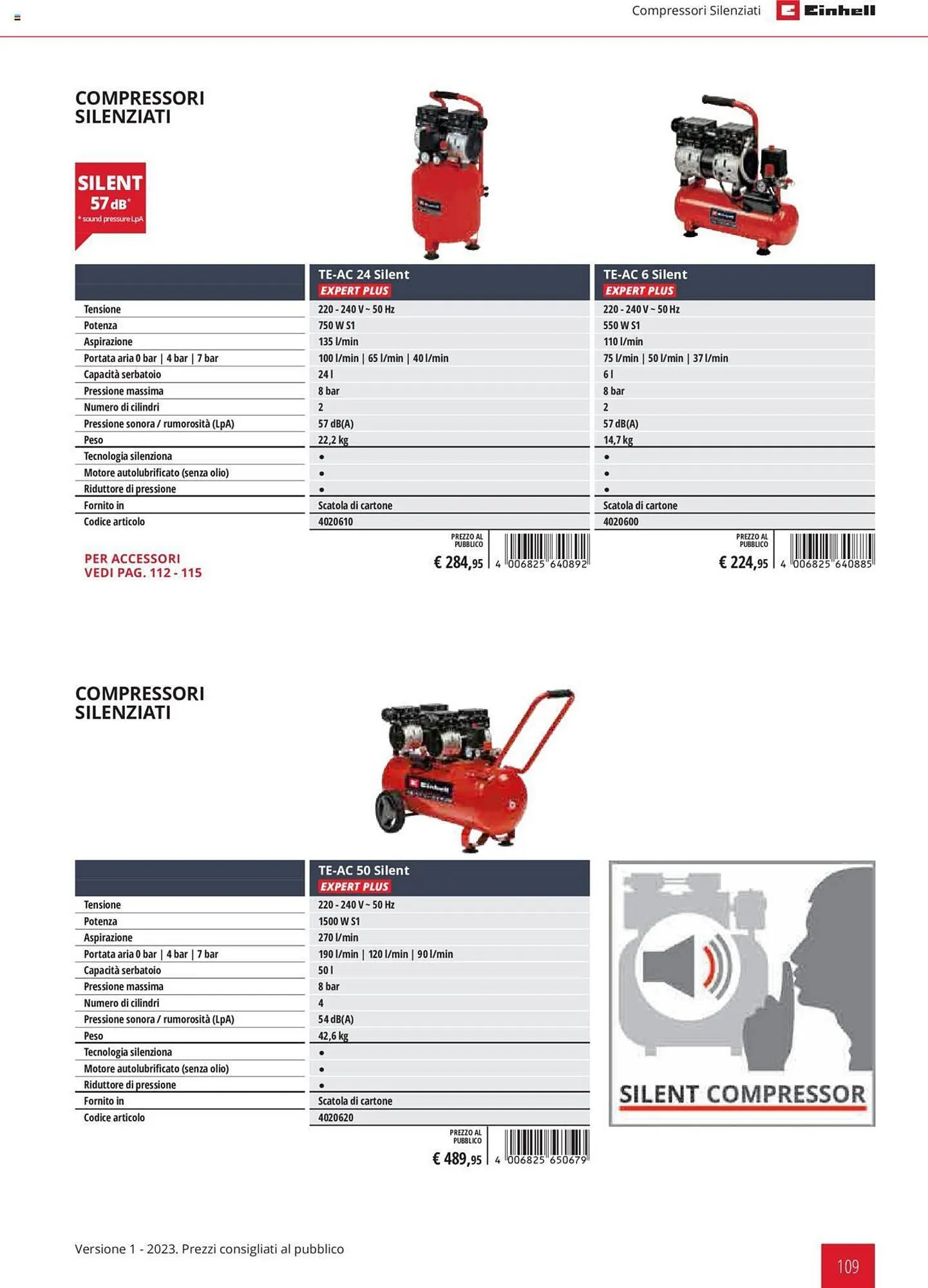 Volantino Einhell da 1 febbraio a 31 dicembre di 2023 - Pagina del volantino 109