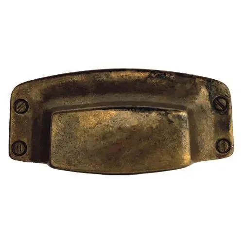 Marella Primitive Brass Cup Bin Pull