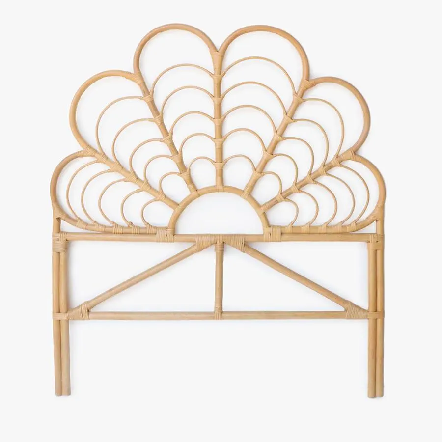 Cabeceira de cama flor rattan 106x3x124 cm PARATY