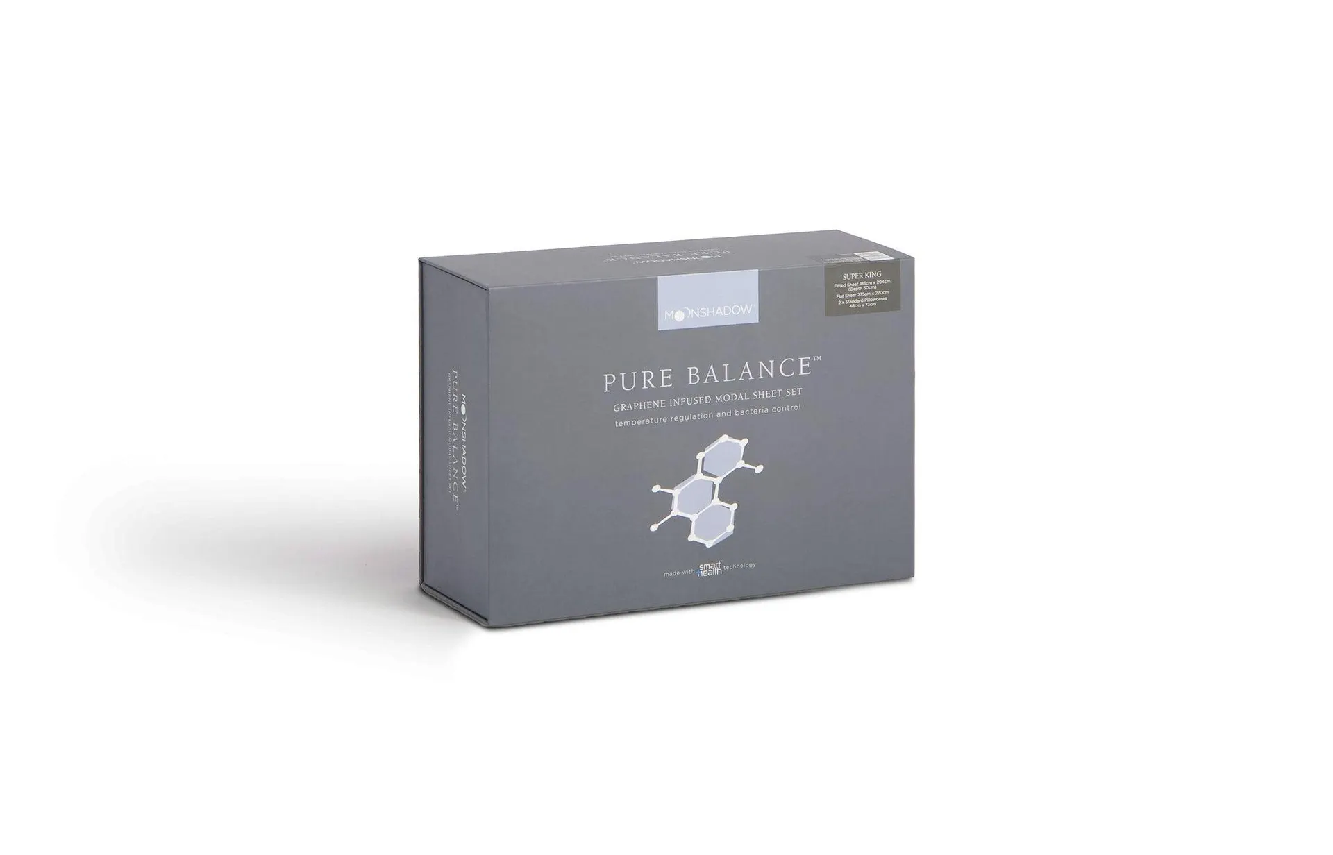 Protect-A-Bed Pure Balance Sheet Set Super King Grey