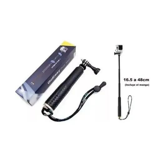 Monopad Gopro Selfie Stick Camara Sportcam - Negro