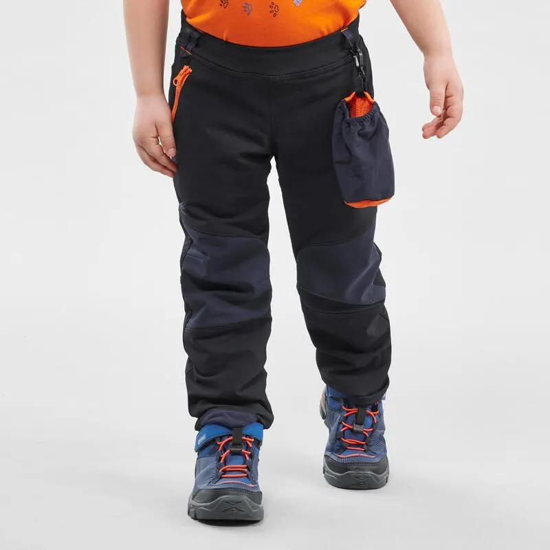Pantalón de montaña y trekking de invierno Niños 2-6 años Quechua MH550 negro