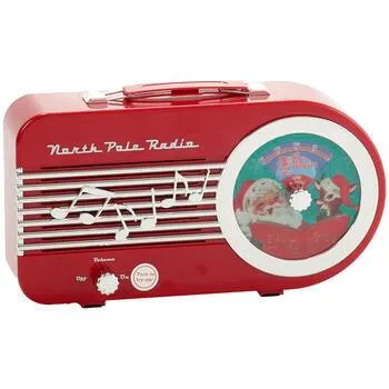Mr. Christmas® 10.5in. North Pole Radio - Red
