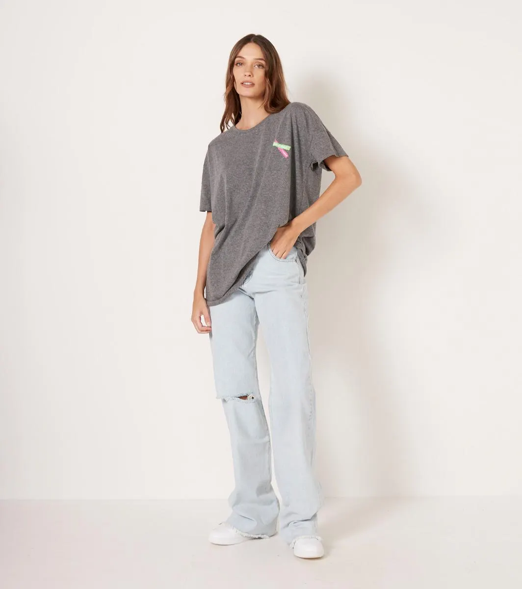 REMERA OVER BIEST SKATER NEON