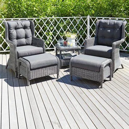 Set lounge FALKENBERG 2 posti grigio