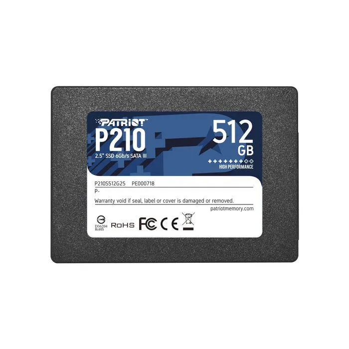 Ssd Patriot P210 Blue 2.5" 512Gb Sata Iii P210S512G25