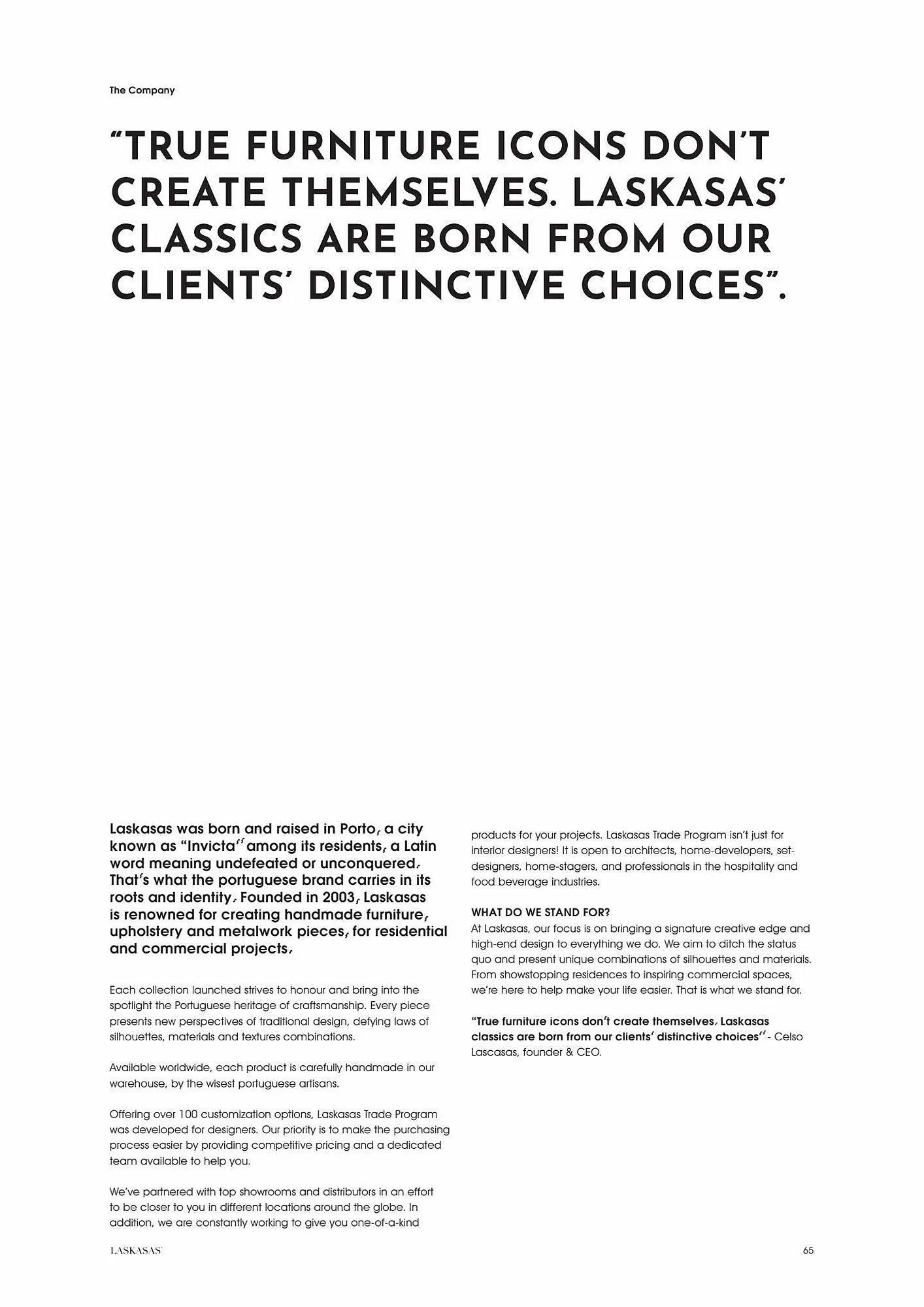 Folheto Folheto Laskasas Interiores de 30 de março até 31 de outubro 2023 - Pagina 65