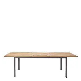 TAVOLO ALLUNGABILE ORIS NATERIAL 6-8 POSTI RETTANGOLARE ALU. TOP LEGNO 99X180-240XH75