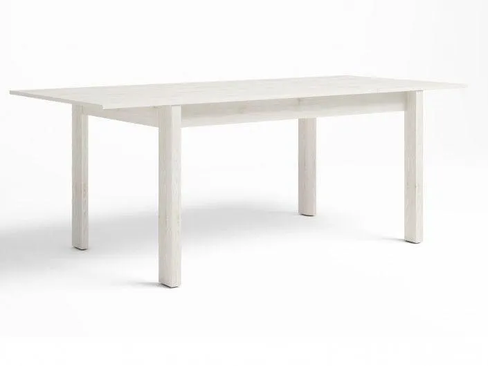 Mesa de comedor extensible color blanco nordic