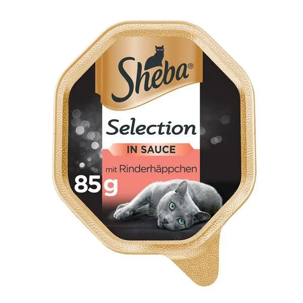 Sheba Selection in Sauce mit Rinderhäppchen
