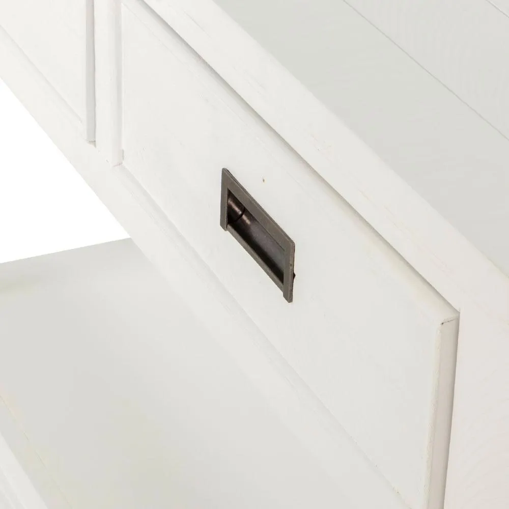 Melve Console Table, White